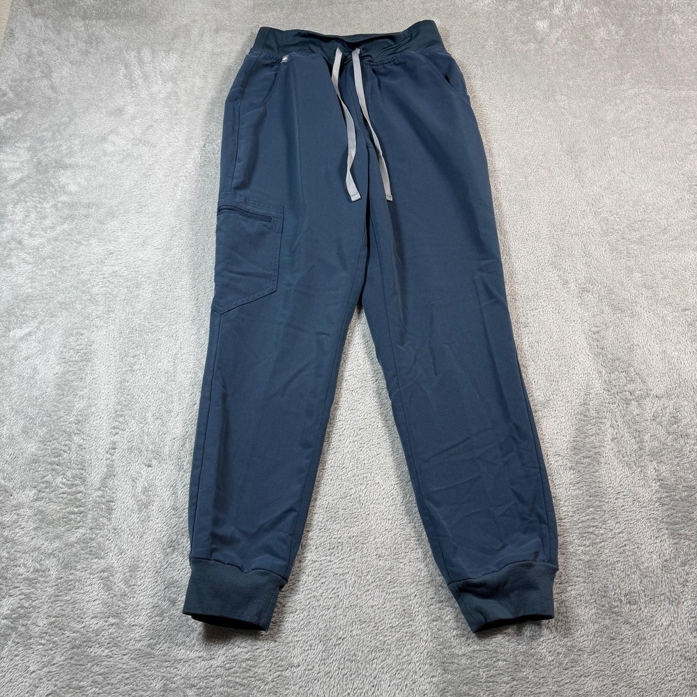 FIGS Zamora Jogger Scrub Pants Womens XS Blue Cargo Stretch‎ Medical